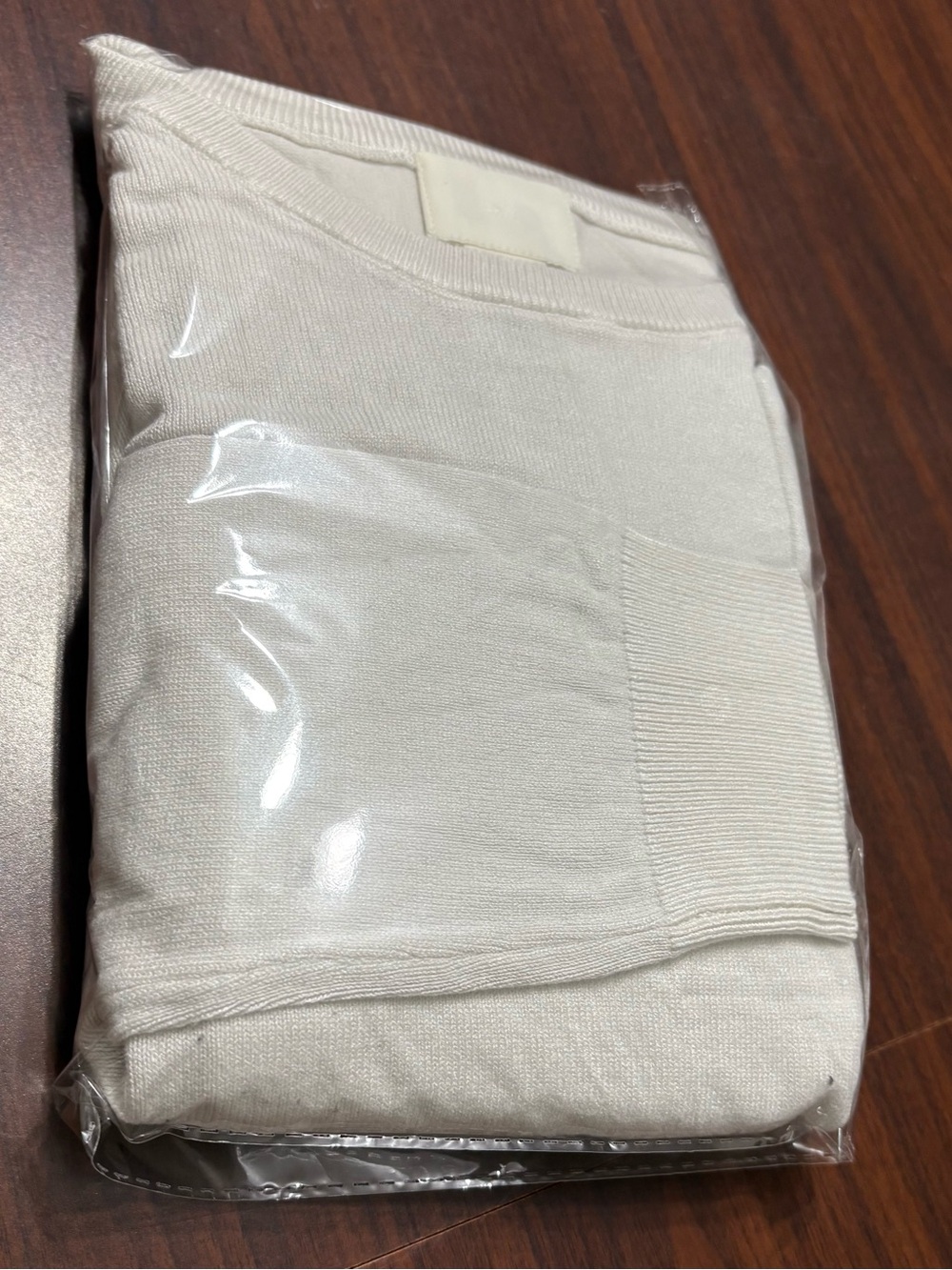H&M White Fine Knit Crewneck Sweater Women's Size M Long Sleeve - Picture 8 of 8
